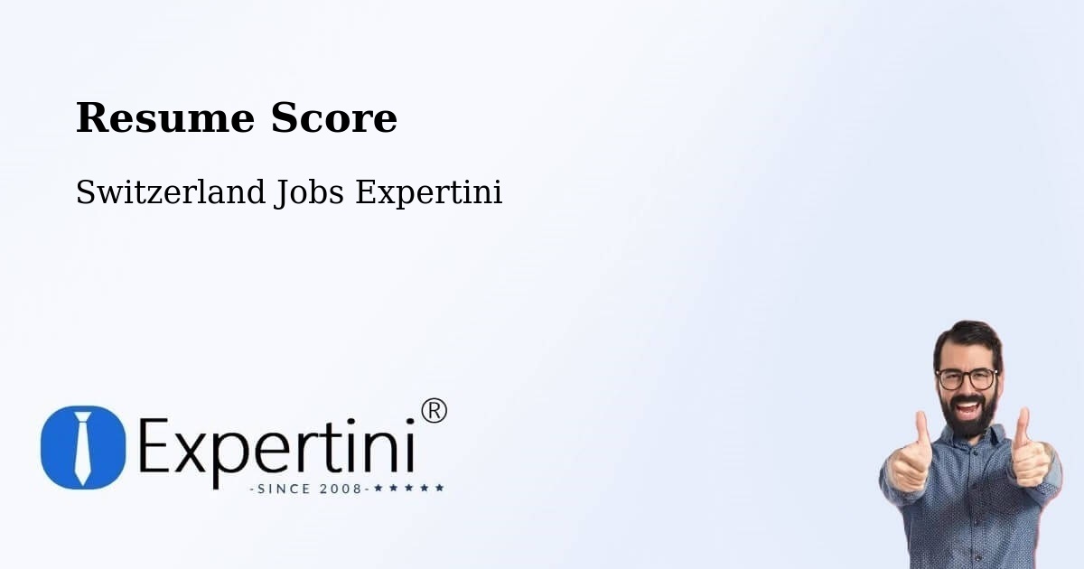 Resume Score & Job Description Match Tool – Itingen - Switzerland Jobs Expertini